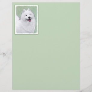Papier Peinture Samoyed - Cute Original Chien Art