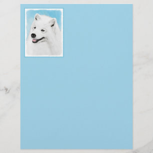 Papier Peinture Samoyed - Cute Original Chien Art