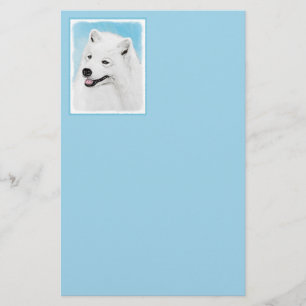 Papier Peinture Samoyed - Cute Original Chien Art
