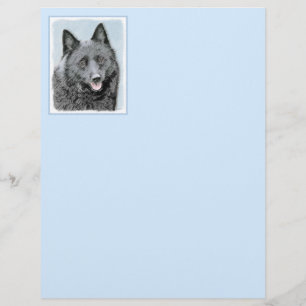 Papier Peinture Schipperke - Cute Original Chien Art
