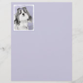 Papier Peinture Shih Tzu - Cute Original Chien Art (Devant)