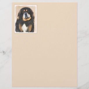 Papier Peinture Tibétaine Mastiff - Joli art original chi