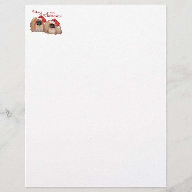Papier Pékinois Joyeux Noël (Devant)