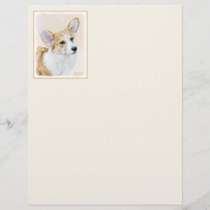 Papier Pembroke Welsh Corgi Peinture - Art Chien original