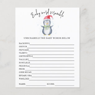 Papier Penguin - Bébé Mot Scramble