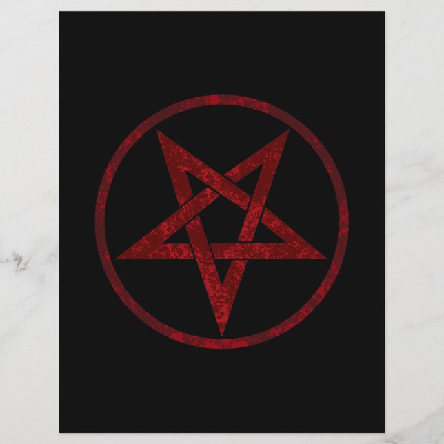 Papier Pentagram Red Devil (Devant)