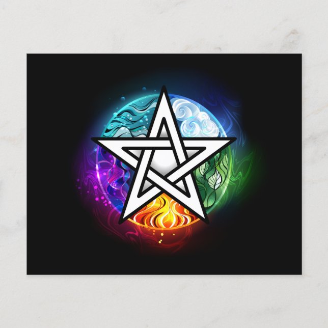 Papier pentagramme du Wiccan (Devant)