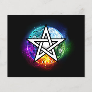 Papier pentagramme du Wiccan
