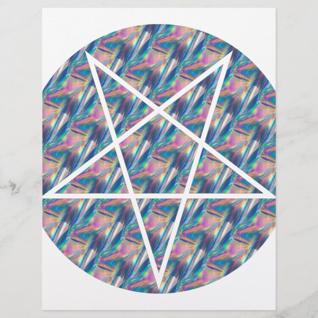 Papier pentagramme hologramme (Devant)