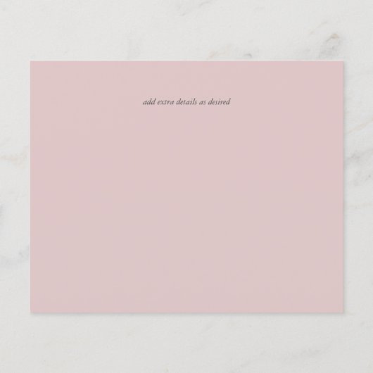 Papier PÉONIES BUDGÉTAIRES Mariage Peach Sage rose (Dos)