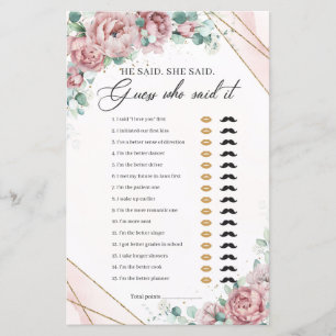 Papier Peonines blanches eucalyptus or Il dit Elle dit