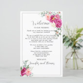 Papier Peony et Eucalyptus Rose verdure (Debout devant)