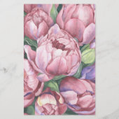 Papier Peony roses - Qu'y a-t-il dans votre sac à main (Dos)