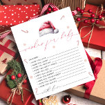 Papier Père Noël Baby Christmas Baby shower Voeux pour bé<br><div class="desc">Père Noël Baby Christmas Baby shower Wives for Baby. Éléments correspondants disponibles.</div>