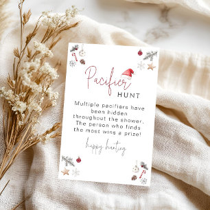 Papier Père Noël Baby Winter Shower Pacifier Chasse