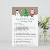 Papier Père Noël, bonhomme de neige, tu connais bien le b (Debout devant)