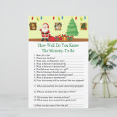 Papier Père Noël, comment tu connais bien le baby shower (Debout devant)