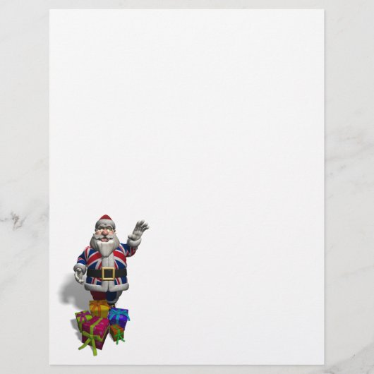 Papier Père Noël du Royaume-Uni (Devant)