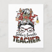 Papier Père Noël Enseignant favori (Devant)