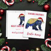 Papier Père Noël Honey Badger Funny Citation Budget