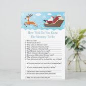 Papier Père Noël Sleigh Reindeer comment bien savez-vous  (Debout devant)