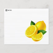 Papier Perfect 2 Sided - Modern Refill Lemon Recipe Card (Dos)