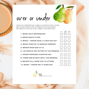 Papier Perfect Pear - Couples Douche sur ou sous le jeu