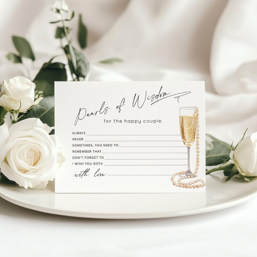 Papier Perles de sagesse Conseils et voeux nuptiale