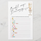 Papier Perles Douche nuptiale Emoji jeu pictionnaire (Devant)