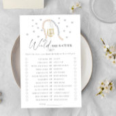 Papier Perles - Elle préfère le jeu de douche nuptiale