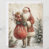 Papier Personal Letter From Santa Claus Lights Elves (Dos)