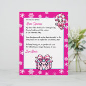 Papier Personalized Kid's Letter from Santa (Debout devant)