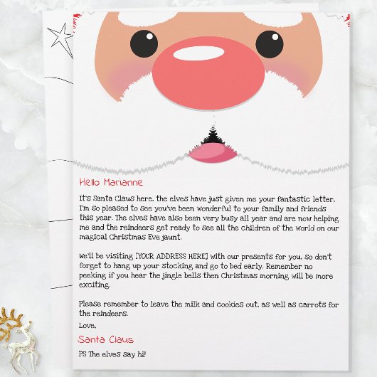 Papier Personalized Letter From Santa Claus to Children