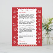 Papier Personalized Letter From Santa For Kids (Debout devant)