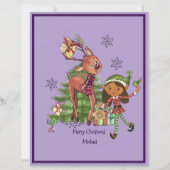 Papier Personalized Letter from Santa I Purple Night Sky (Dos)