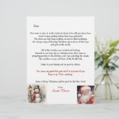 Papier Personalized Letter From Santa Snowman (Debout devant)