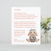 Papier Personalized Letter & from the Easter Bunny (Debout devant)