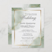 Papier Personnalisé 3 - Mariage budgétaire - Sage d'or bo (Devant / Derrière)