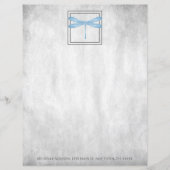 Papier personnalisé à libellules bleues (Devant)