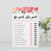 Papier Personnalisé Il a dit, Elle a dit jeu de Fête des  (Debout devant)