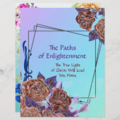 Papier personnalisé Les Chemins des Lumières (Devant / Derrière)
