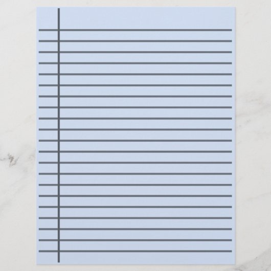Papier personnalisé ligné double face (Devant)