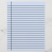 Papier personnalisé ligné double face (Dos)