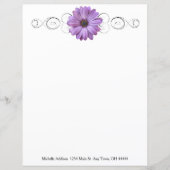 Papier personnalisé Purple Daisy (Devant)