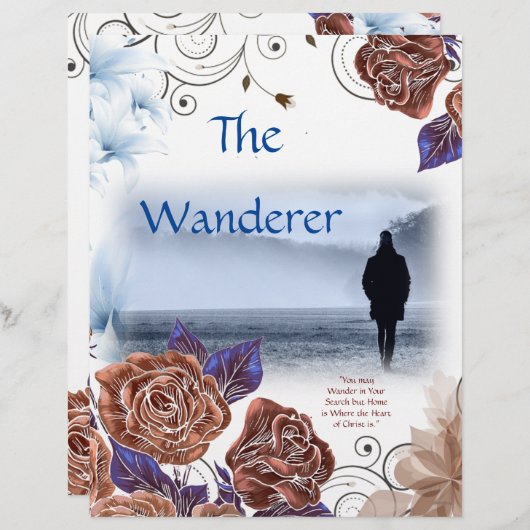 Papier personnalisé Wanderer (Devant / Derrière)