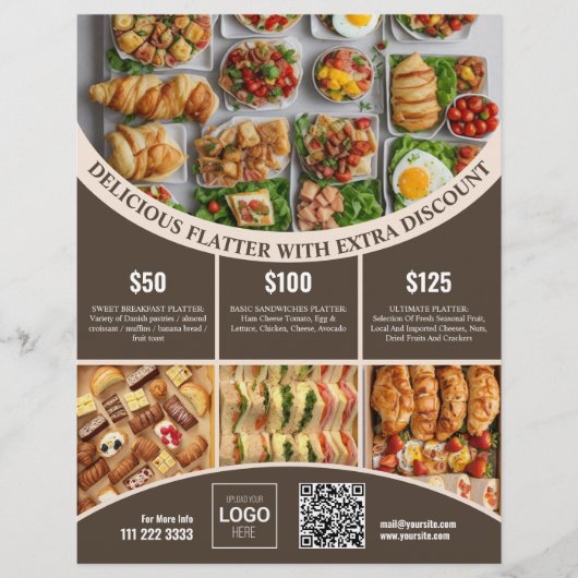 Papier Personnaliser en ligne cette Elégante nourriture M (Devant)