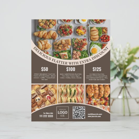 Papier Personnaliser en ligne cette Elégante nourriture M (Debout devant)