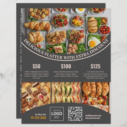 Papier Personnaliser en ligne cette Elégante nourriture M (Devant / Derrière)