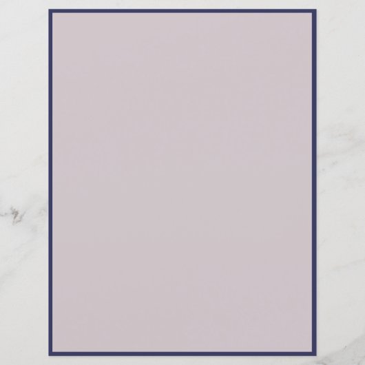 Papier Personnaliser la bordure bleue de minuit professio (Dos)