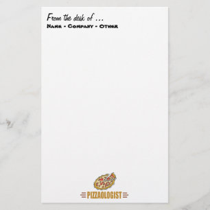 Papier Personnalisez-Le ! Funny Pizza Love Pizzaologist